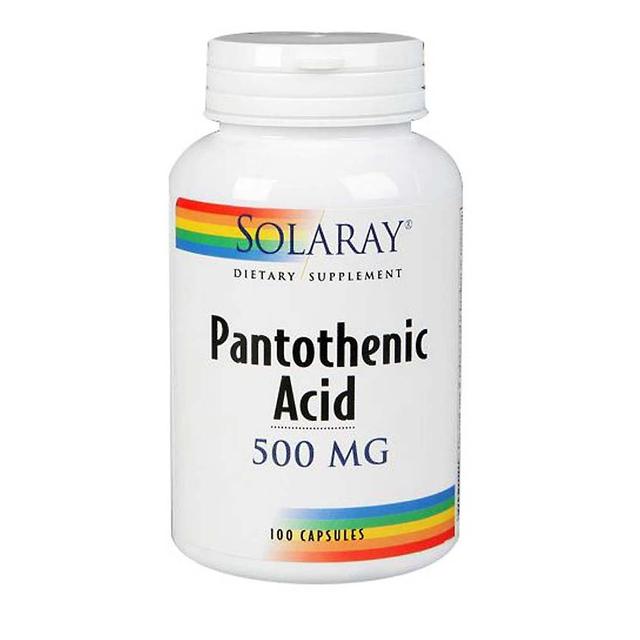 Solaray Pantothenic Acid, 500 mg, 250 Caps (Pack of 3) on Productcaster.