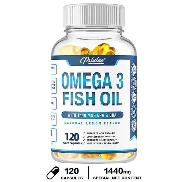 Eccpp Premium Omega 3 Fish Oil Capsules With Triple Action Epa And Dha - Supports Brain, Skin, Eyes, Joints And Heart Health 120 Capsules on Productcaster.