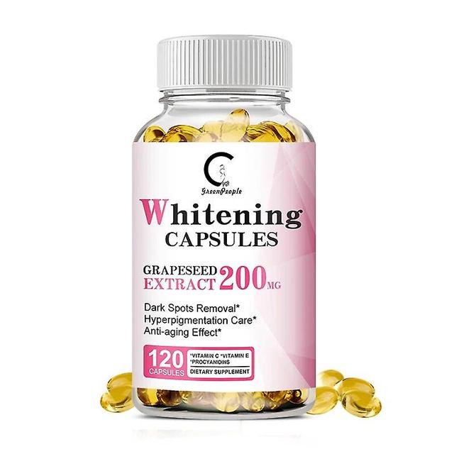 Eccpp Grape Seed Whitening Capsules Dark Spots Remover Brighten Skin Antioxidant Dietary Supplements Easy To Absorb 120pcs on Productcaster.