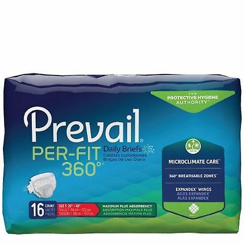 First Quality Unisex Adult Incontinence Brief Prevail Per-Fit 360? Tab Closure Medium Disposable Heavy Absorbency, Count of 96 (Pack of 1) on Productcaster.