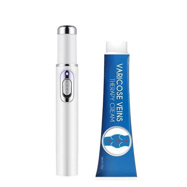 Varicose Veins Blue Light Therapy Set Varicose Vein Cream And Blue Light Therapy Pen on Productcaster.