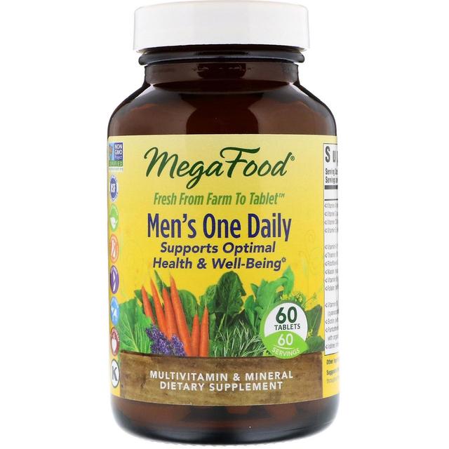 MegaFood, Um Diário Masculino, 60 Comprimidos on Productcaster.