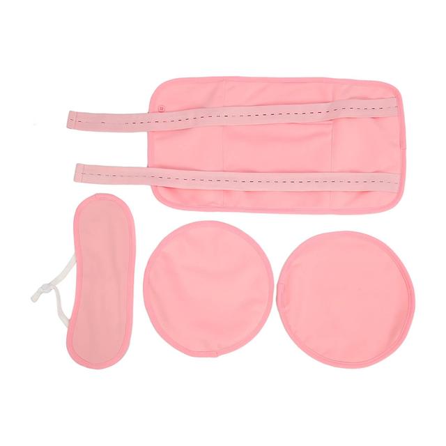 Tutan Castor Oil Packs Kit Reusable Adjustable Anti Leak for Waist Thyroid Neck Constipation Inflammation Pink on Productcaster.