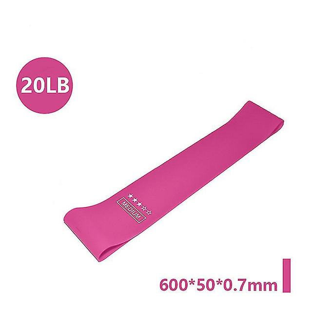 Portable Fitness Workout Equipment Rubber Resistance Bands Purple pink on Productcaster.