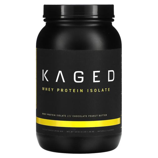 Kaged, Whey Protein Isolate, Chocolate Peanut Butter, 3 lb (1.35 kg) on Productcaster.