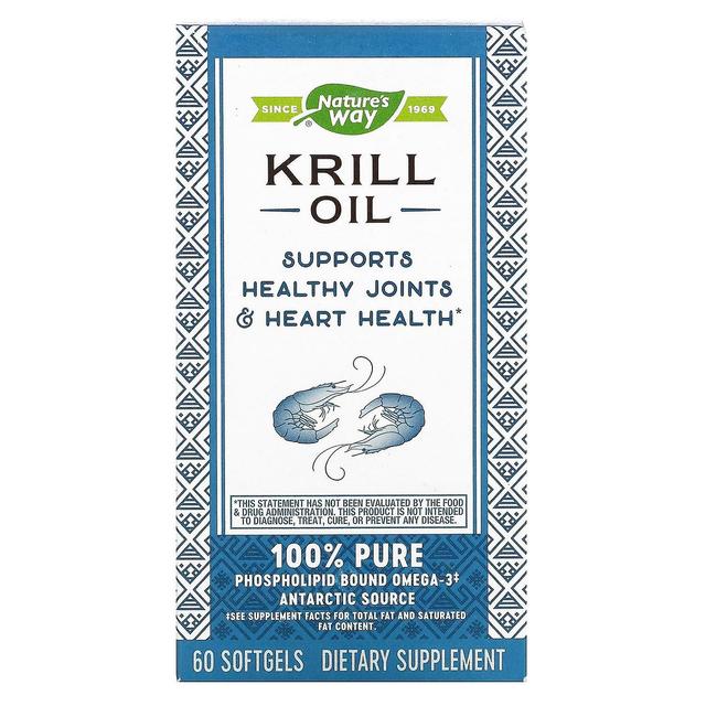 Nature's Way, Krill Olie, 60 Softgels on Productcaster.