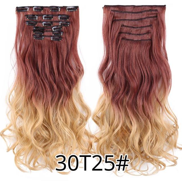 Duqi Leeons Synthetic Hair Curly Clip In Wig Extension 16 Clips In Hair Extension Hair Pieces Fake Hair Extension Synthetic 49 Colors curly 30t25 2... on Productcaster.