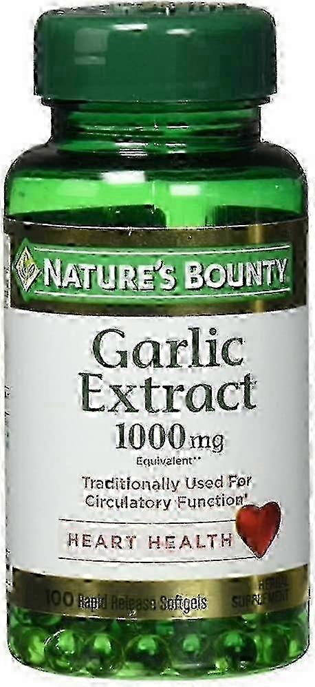 Natures Bounty Naturens bounty lugtfri hvidløg, 1000 mg, softgels, 100 ea on Productcaster.