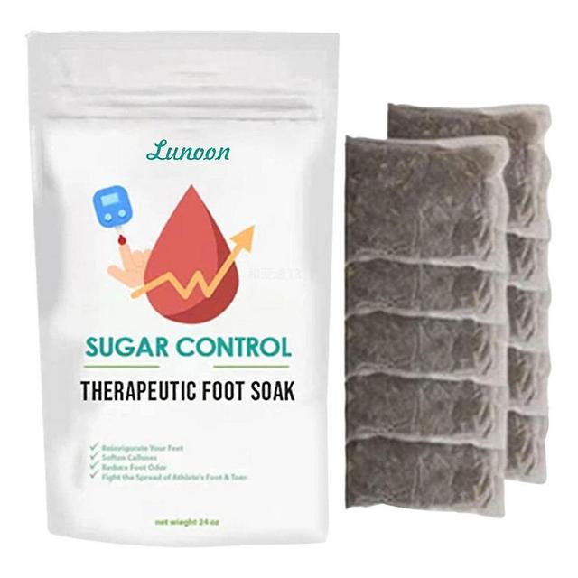 Feet Cleaning Bag, Natural Sugar Control, Therapeutic Feet Soaking, Lymphatic Handles, Plant Beef, Slimming Bath, Feet, 10 Pieces White on Productcaster.