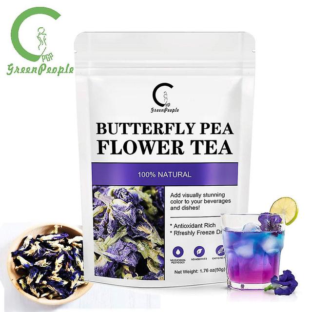 Tib Greenpeople Nature Bylin Discolourable Blue Butterfly Pea Tea Flower Calm Ty Detox Farbivá Farbenie Detoxify Starostlivosť o pleť 200G on Productcaster.