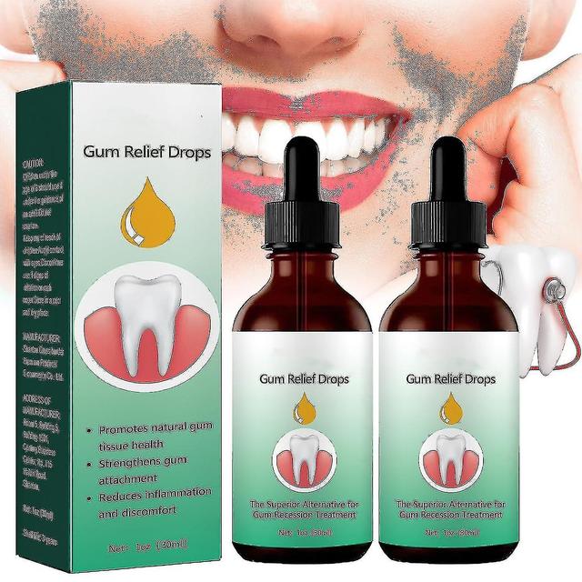 Gum Regrowth Drops, 30ml Gum Regrowth Treatment Drops, Rejuvenate Your Gums With Ease, Repair Gum Regrowth For Receding Gum 2 pcs on Productcaster.