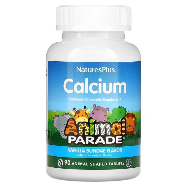 Nature's Plus NaturesPlus, Animal Parade, Calcium, Children's Chewable Supplement, Vanilla Sundae, 90 Animal-Shape on Productcaster.