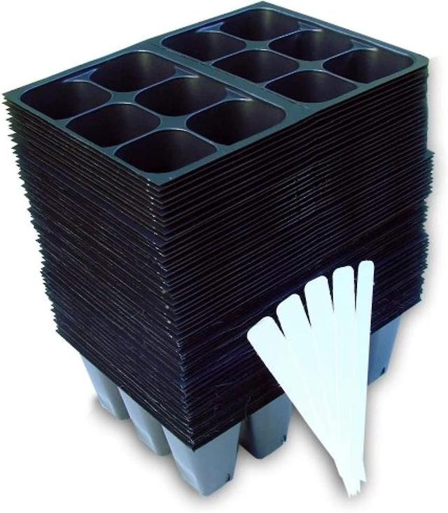 -seedling Starter Trays, 720 Cells: (120 Trays; 6-cells Per Tray), Plus 5 Plant Labels on Productcaster.