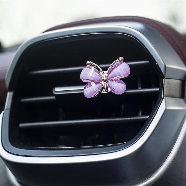 Butterfly Car Air Outlet Parfume Creative Car Parfume Bil Air Conditioning Mund Parfume Clip Bil Aromaterapi Bil Tilbehør on Productcaster.