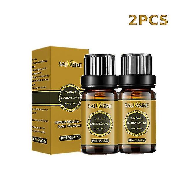 Baron Natural Drainage Ginger Oil Essential Relax Massager Liquid, Herbal Slimming Massage Oil 10ml 2PCS on Productcaster.