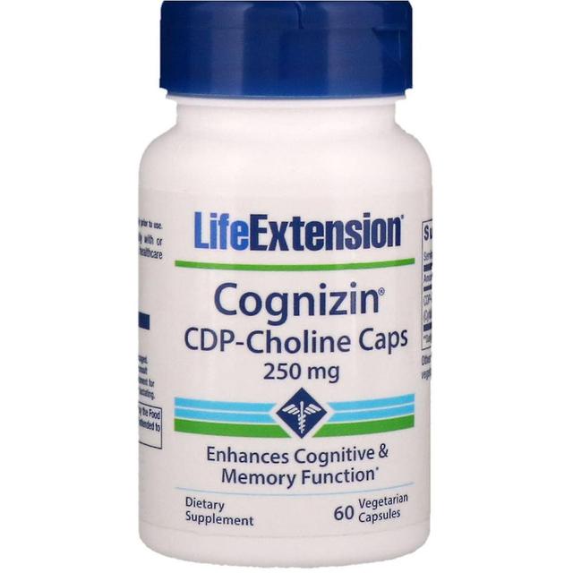 Life Extension Przedłużenie życia, Cognizin, CDP-cholina Caps, 250 mg, 60 Kapsułki wegetariańskie on Productcaster.