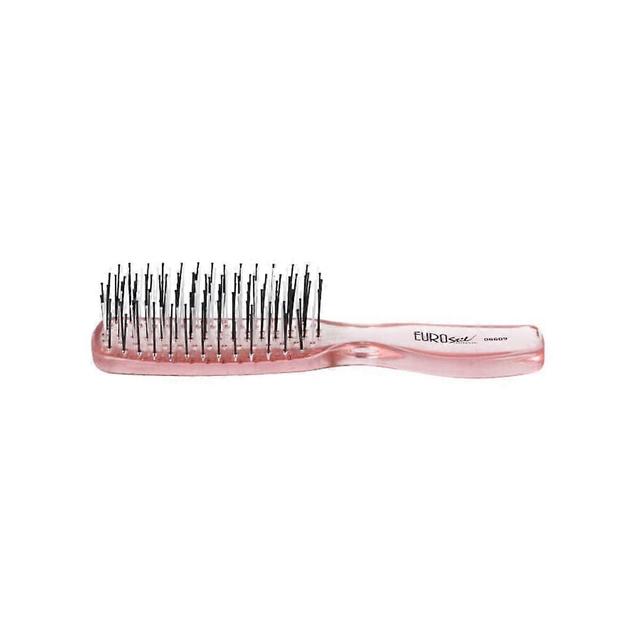 Eurostil small transparent pink detangling brush 1pc on Productcaster.