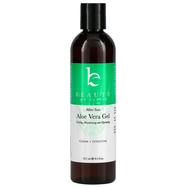 Beauty By Earth, Gel di Aloe Vera, Cura della pelle lenitiva dopo il sole per viso e corpo, Non profumata, 8,5 fl oz ( on Productcaster.