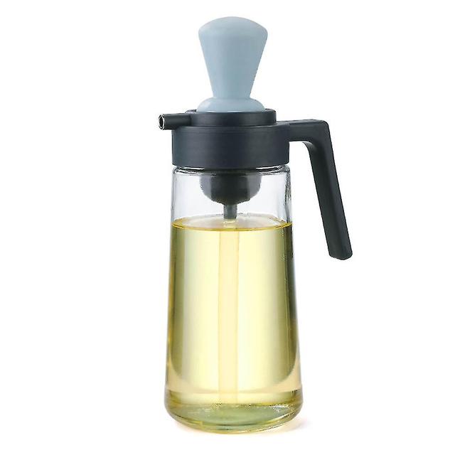 Scacv Bouteille d’huile multifonctionnelle avec brosse étanche distributeur de sauce soja bouteille d’assaisonnement liquide Bleu Small Size on Productcaster.