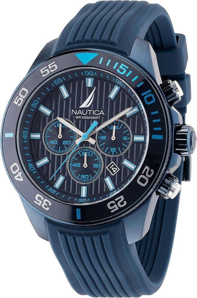 Nautica herreklokke NAPNOS303 blå on Productcaster.