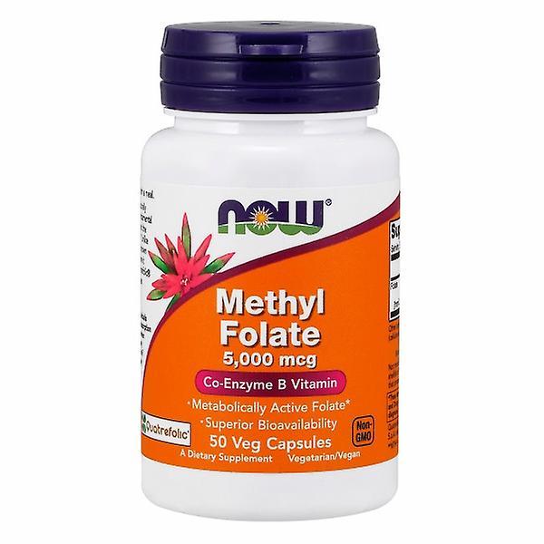 Now Foods Methyl Folate, 5000 mcg, 50 Veg Caps (Pack of 6) on Productcaster.