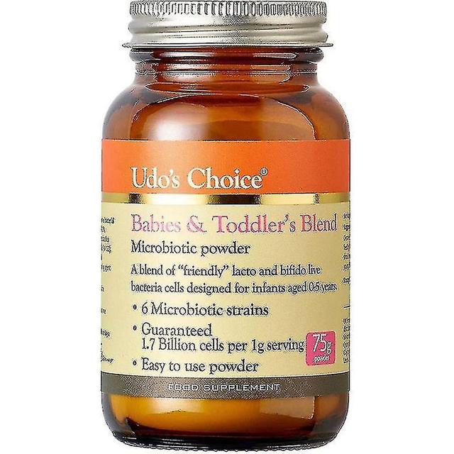 Udo's Choice Babies & Toddlers Blend Microbiotics Powder 75g (FMD039) on Productcaster.