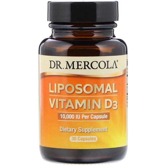 Dr. Mercola, Liposomal Vitamin D3, 10,000 IU, 30 Capsules on Productcaster.