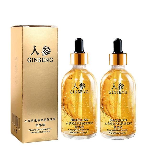 2pcs Ginseng Gold Polypeptide Anti-ageing Essence Ginseng Anti-wrinkle Essence on Productcaster.