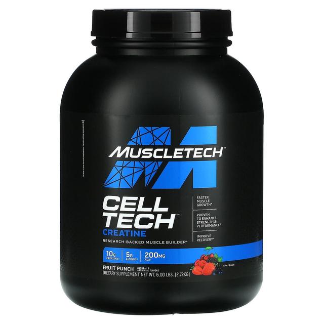 MuscleTech, Performance Series, CELL-TECH Kreatin, Fruchtpunsch, 2,72 kg (6,00 lb) on Productcaster.