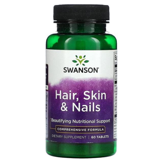 Swanson, Hair, Skin & Nails, 60 Tablets on Productcaster.