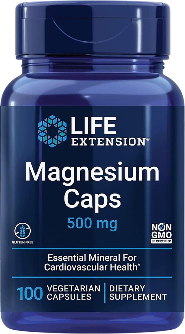 Life Extension Capsule di magnesio del prolungamento della vita 500 mg 100 Capsule vegetariane on Productcaster.