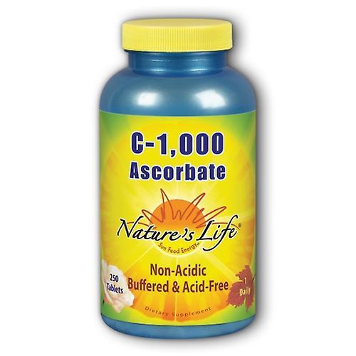 Nature's Life Ascorbate C,1000 mg,250 tabs (Pack of 1) on Productcaster.