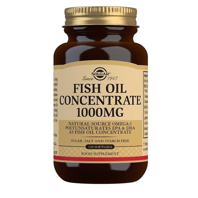 Solgar Fish Oil Concentrate 1000mg Softgels 120 (12543589) on Productcaster.