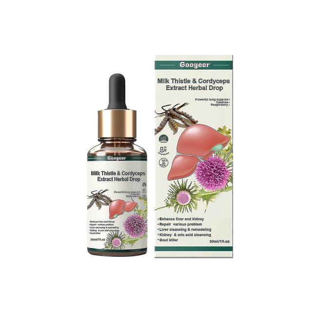 Zerki Cardo mariano Cordyceps gocce intenso supporto del fegato, disintossicazione e riparazione 30ml on Productcaster.