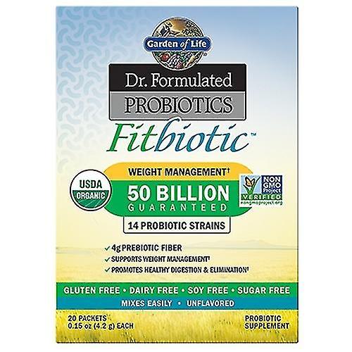 Garden of Life Dr. Formulated Probiotics Fitbiotic, 20 Packets (Pack of 3) on Productcaster.