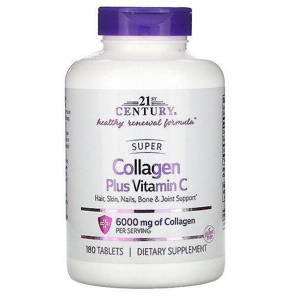 21st Century, Super Collagen Plus Vitamin C, 6,000 mg, 180 Tablets on Productcaster.