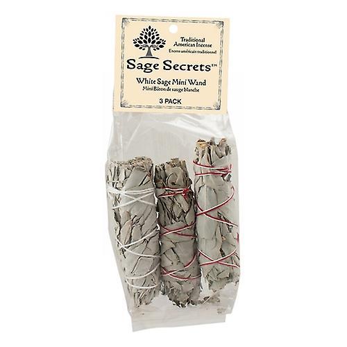 Sage Secrets Weißer Salbei Räucherstab Mini, 3 Zoll, 3 Zoll 3 Stück (Packung mit 1 Stück) on Productcaster.