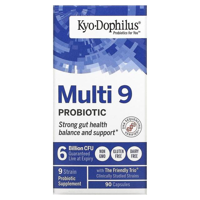 Kyolic, Kyo-Dophilus, Multi 9 Probiotic, 6 Billion CFU, 90 Capsules on Productcaster.