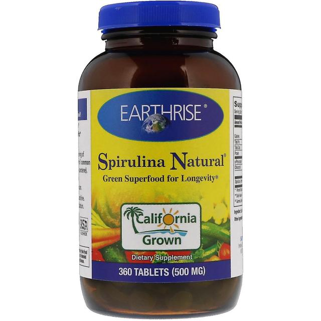 Earthrise, Spirulina Natural , 500 mg, 360 Tablety on Productcaster.