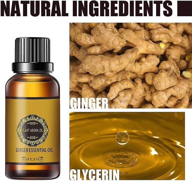 Belly Drainage Ginger Oil, Natural Drainage Ginger Oil Essential Relax Massager Liquid, Herbal Slimming Massage Oil, Slimming Tummy Ginger Oil 30ml on Productcaster.