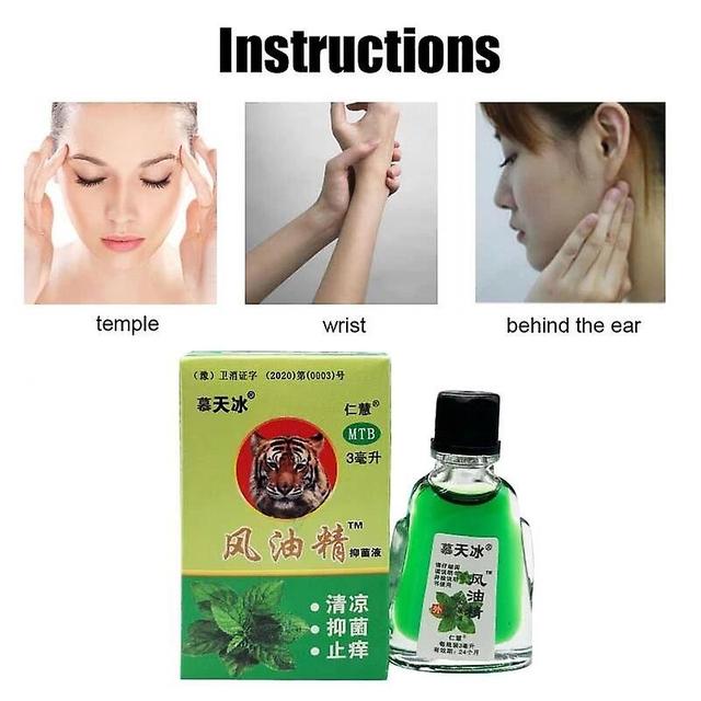 Fsu 10/20/30pcs 3ml Wind Oil Essence Essence Prevent Mosquito Bites Dizziness Dressing Headache Motion Sickness Refreshing Oil 10pcs on Productcaster.