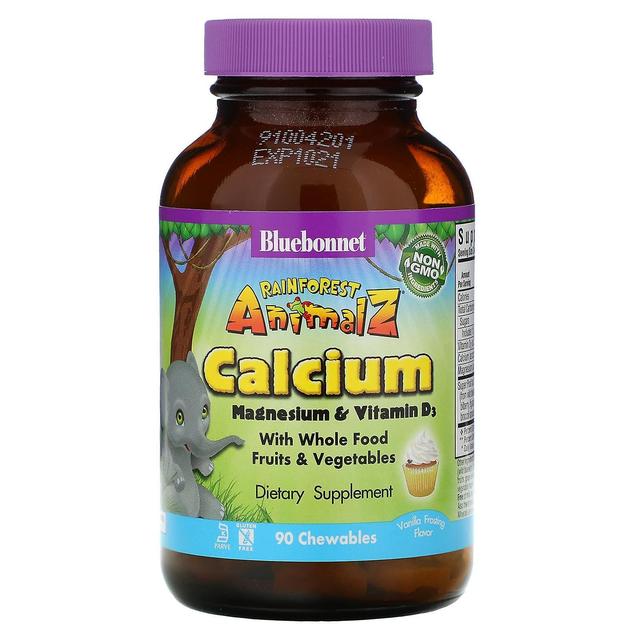 Bluebonnet Nutrition, Rainforest Animalz, Calcium Magnesium & Vitamin D3, Natural Vanilla Frosting F on Productcaster.