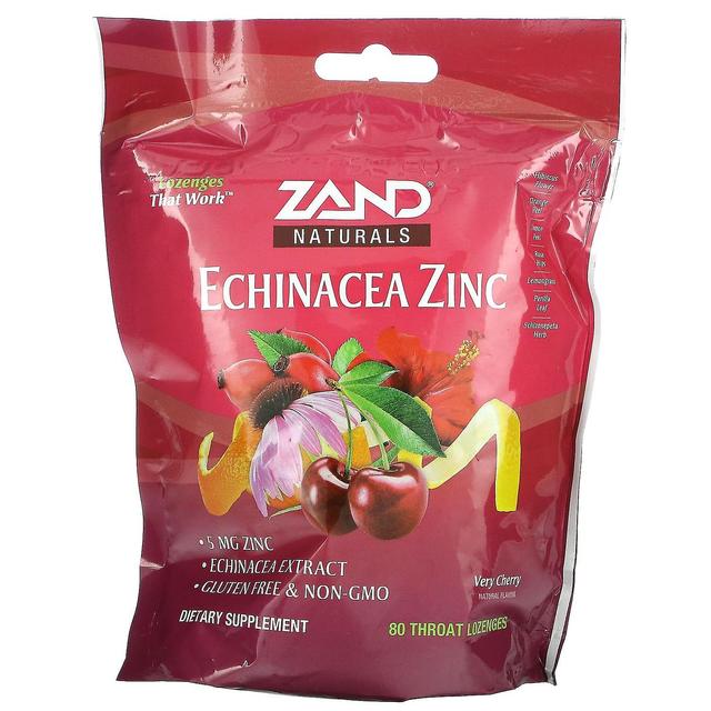 Zand, Echinacea Zinc, Very Cherry, 80 Throat Lozenges on Productcaster.