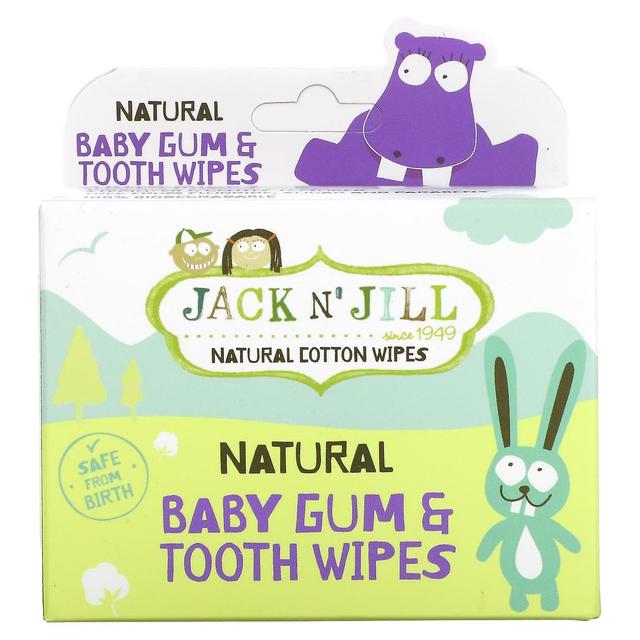 Jack N Jill Jack n' Jill, Toallitas naturales para bebés y toallitas para dientes, 25 toallitas envueltas individualmente on Productcaster.