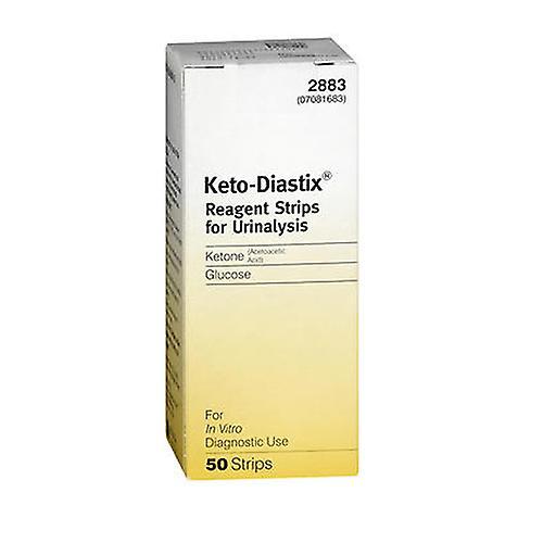 Keto-Diastix Reagenzstreifen für die Urinanalyse, je 50 Stück (Packung mit 1 Stück) on Productcaster.