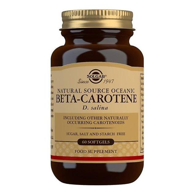 Solgar Natural Source Oceanic Beta-Carotene 7mg Gélules 60 (12536376) on Productcaster.