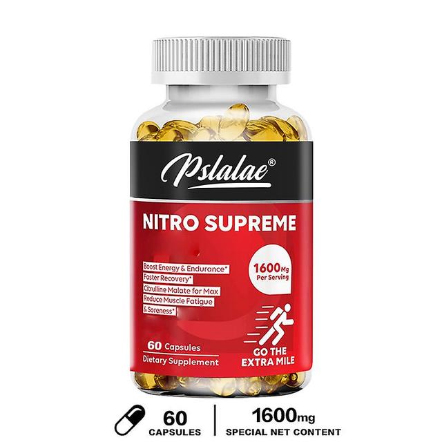 Vorallme Citrullin Malat Kapseln Premium Muscle Support Nitrogen Booster für Kraft & Energie - Lindert Muskelermüdung & Muskelkater 60 Capsules on Productcaster.