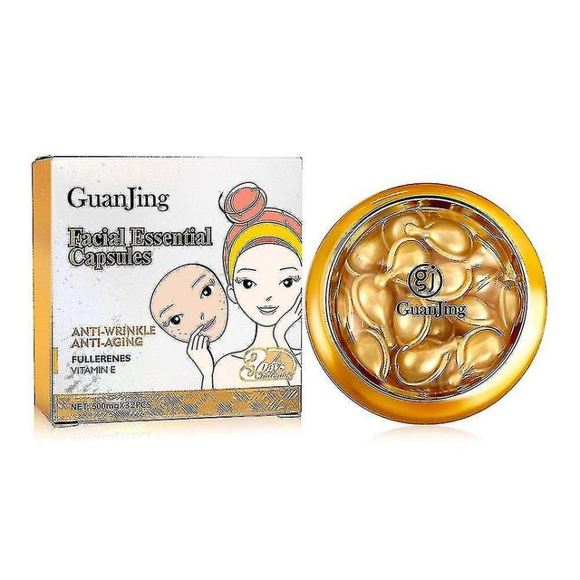 Fullerene Vitamin E Essence Capsules Facial Essential Capsules Anti Aging Anti Wrinkle Whitening Ski on Productcaster.