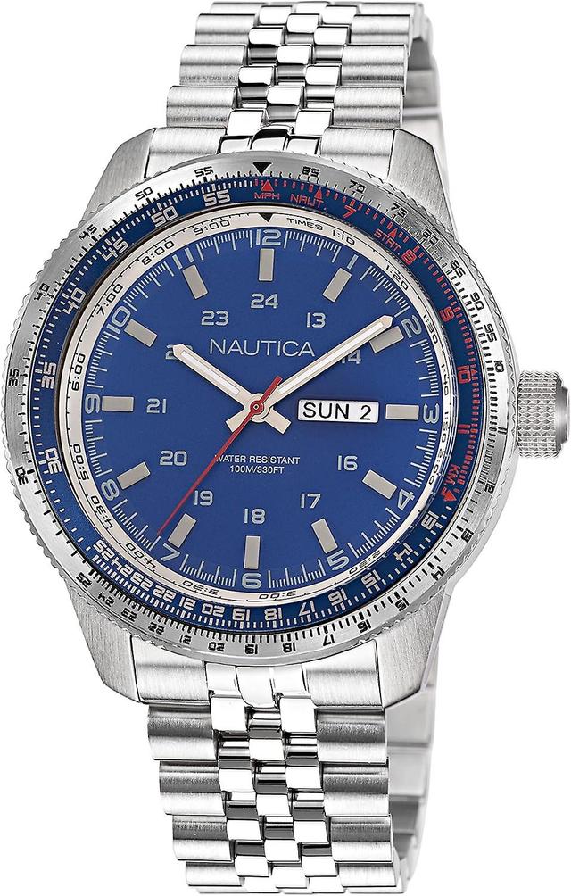 Nautica Men's Watch NAPP39S24 Silver and Blue on Productcaster.