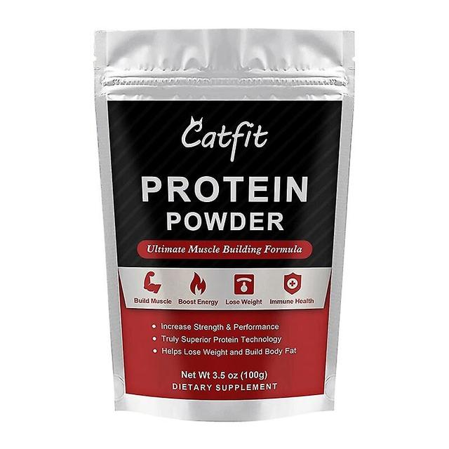 Catfit Vassleprotein Påfyllning Energi Stärk Musklerna Vassleprotein Mättnadsartikel Ersättning Kolhydratmat För Gymhuamade Huamade Paket 1 100g on Productcaster.